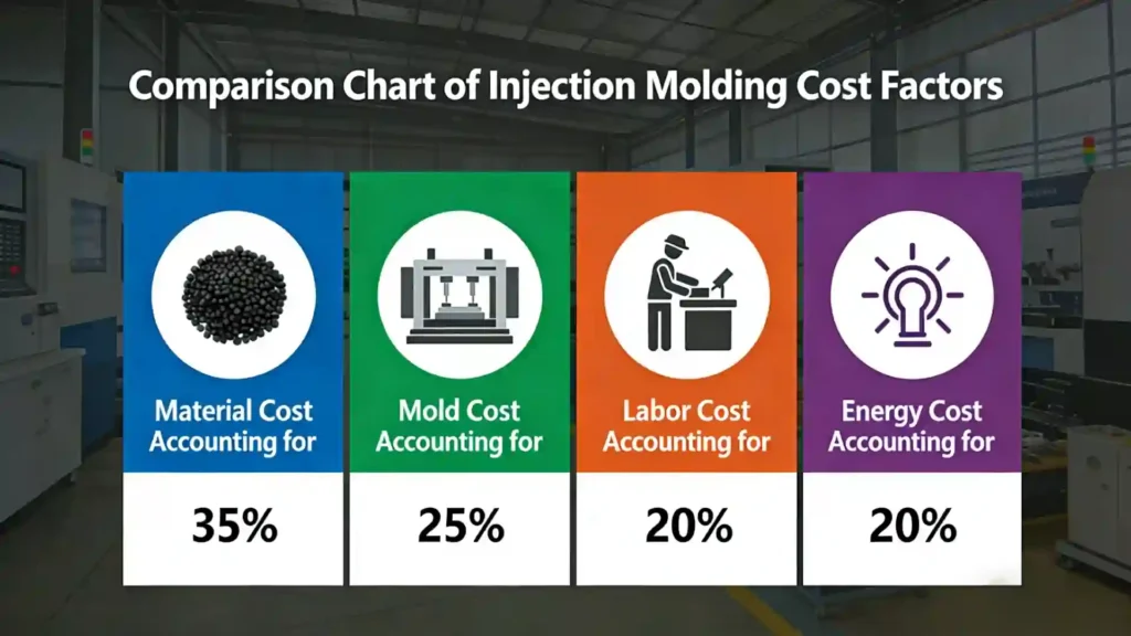 injection molding cost factor comparison chart