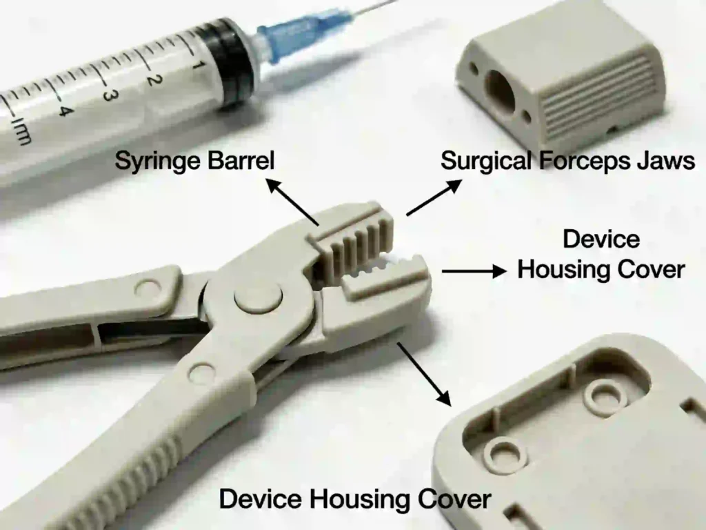 medical injection molded plastic components