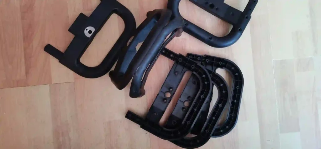 soft grip overmolded on hard plastic