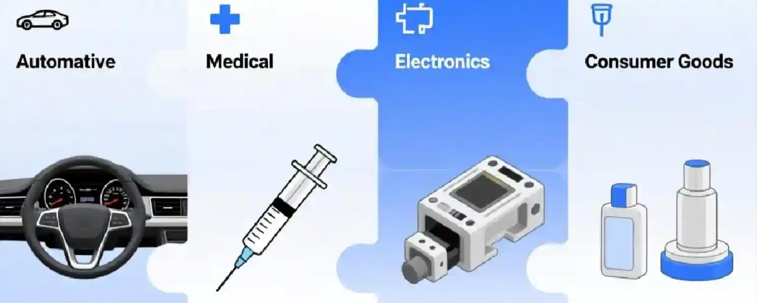 injection molding part for different industries