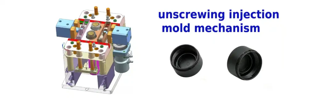 unscrewing injection mold mechanism