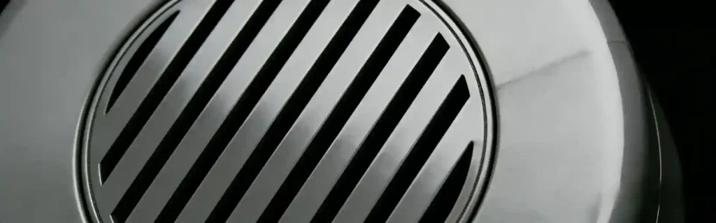 weld line on plastic part surface close up