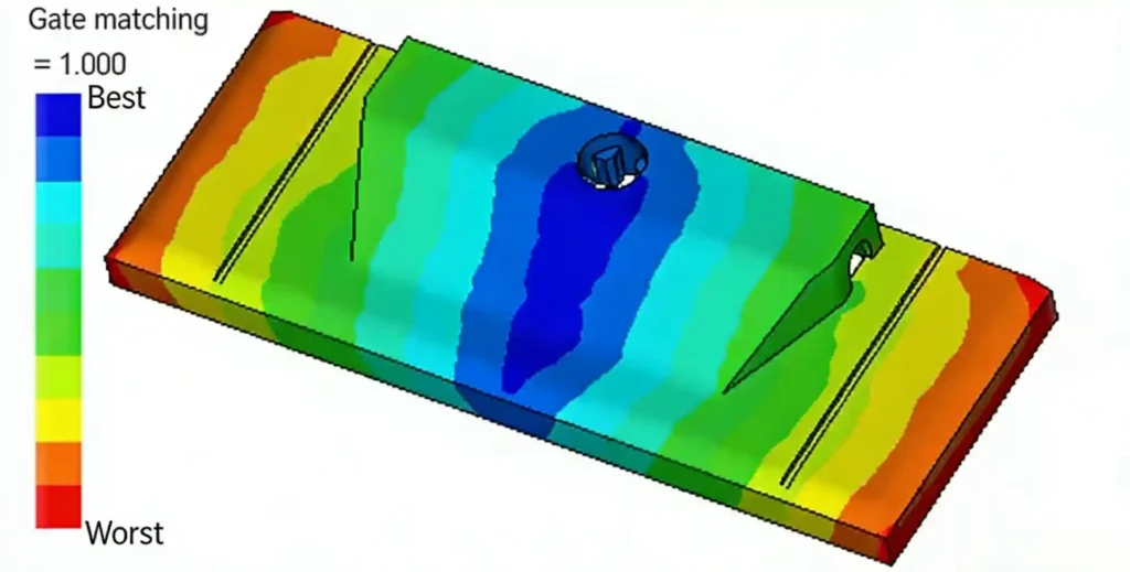 gate placement to avoid weld lines diagram